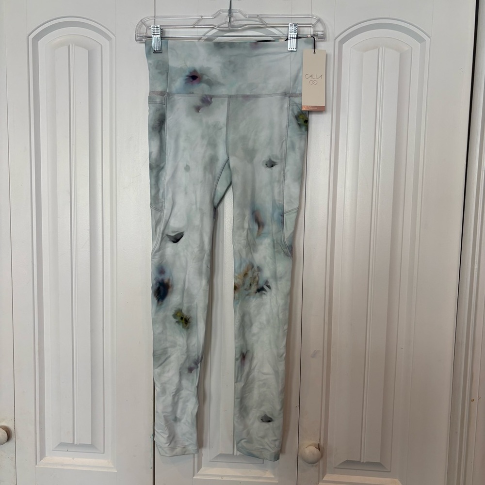 Calia Tie Dye Energy Collection High Rise 7/8 Leggings Size XS